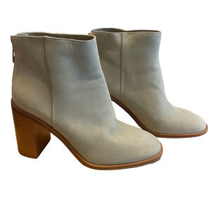 Antonia Melani Cammden Casual Nubuck Leather Heel Boots Size 10M